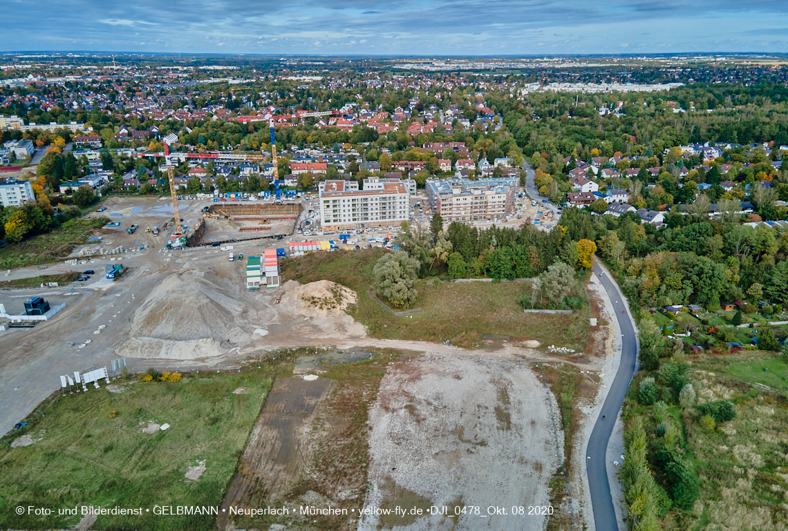 09.10.2020 - Baustelle Alexisqaurtier und Pandion Verde in Neuperlach